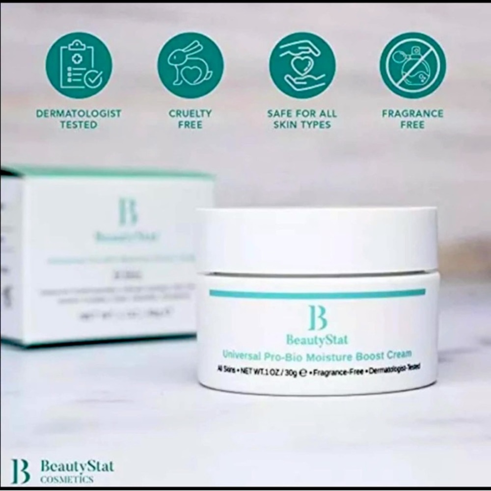 BeautyStat Universal Pro-Bio Moisture Boost Cream All Skins 1 oz 30ml NIB Sealed